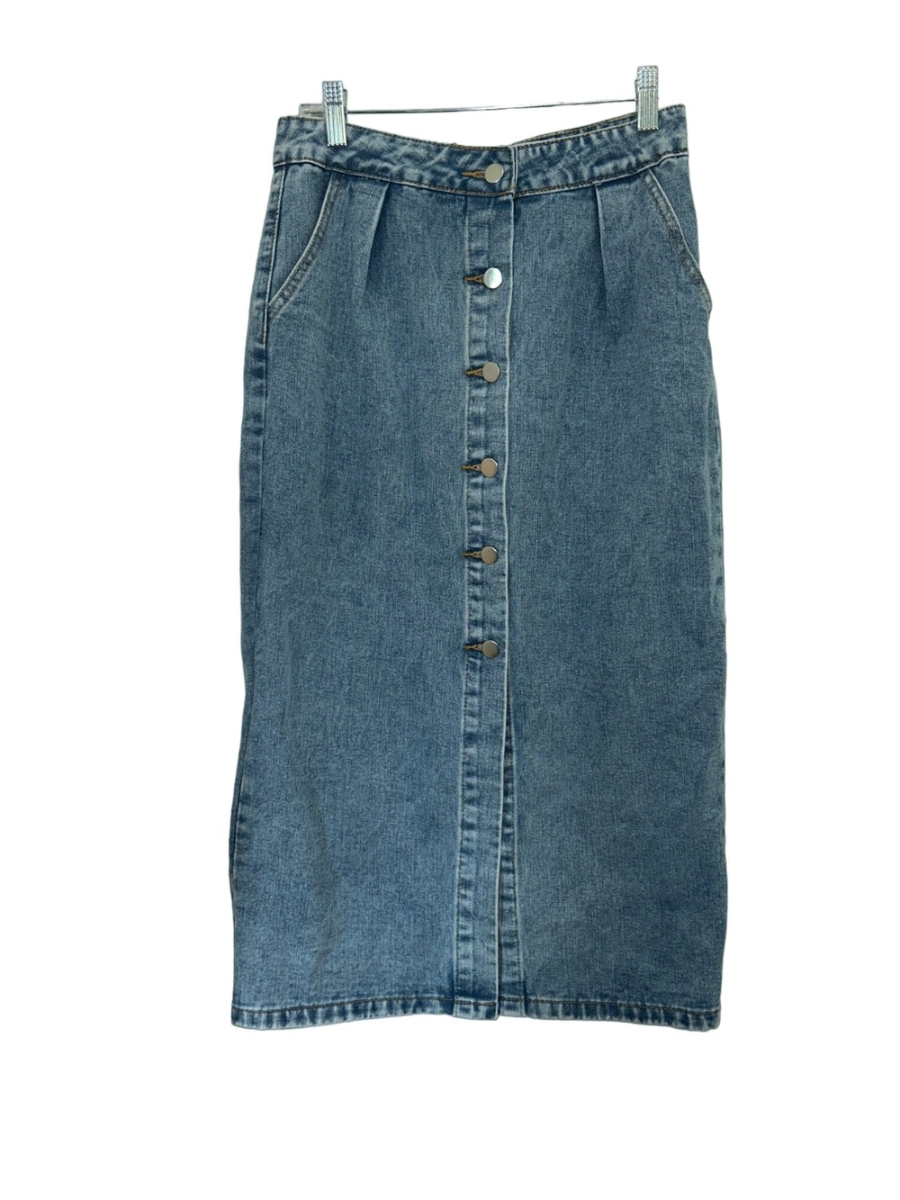 Denim Midi Skirt XS euc
